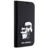 iPhone 14 Pro Karl Lagerfeld KLBKP14LSANKCPK PU Saffiano Karl és Choupette NFT fliptok fekete - 4