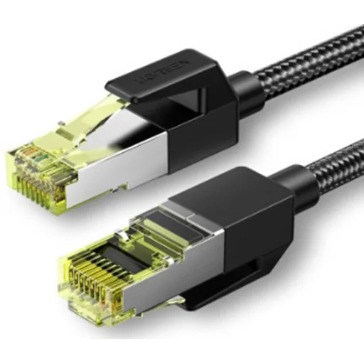 Ugreen NW150 fonott hálózati kábel, Ethernet RJ45, Cat.7, F / FTP, 1.5m (fekete) - 1