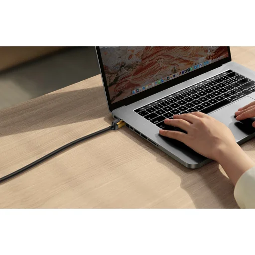 Baseus Ethernet RJ45 hálózati kábel, 10Gbps, 1.5m (fekete) - 6