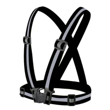 Uniszex állítható, fényvisszaverő biztonsági heveder, mellény fekete