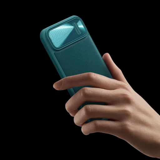 iPhone 14 Plus Nillkin Camshield Leather S bőr tok fekete - 5