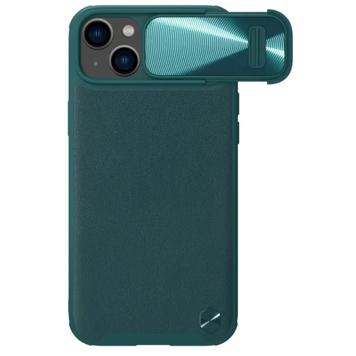 iPhone 14 Plus Nillkin Camshield Leather S bőr tok sötétzöld - 6