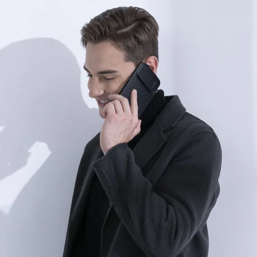 iPhone 14 Pro Nillkin Synthetic Fiber S telefontok fekete - 5