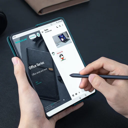 Samsung Galaxy Z Fold 4 Nillkin Camshield Qin Pro tok zöld (S Pent nem tartalmaz) - 12