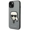 iPhone 14 Karl Lagerfeld Saffiano Head Patch telefontok ezüst (KLHCP14SSAPKHG) thumbnail