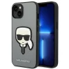 iPhone 14 Karl Lagerfeld Saffiano Head Patch telefontok ezüst (KLHCP14SSAPKHG) thumbnail