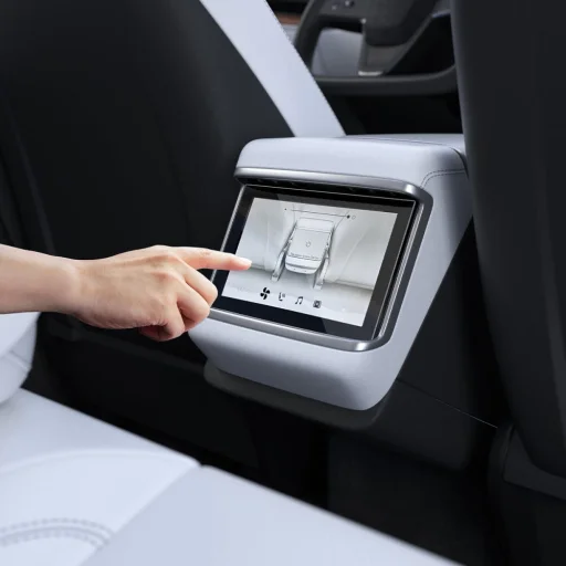 Tesla Model X 2022 / Model S 2021 Spigen Glas.TR EZ Fit kijelzővédő üvegfólia - 7