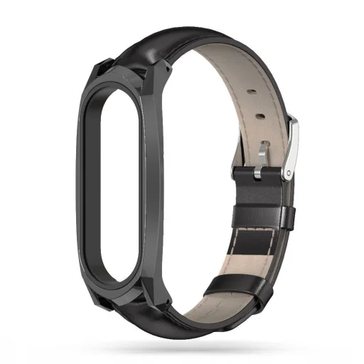 Xiaomi Mi Smart Band 7/7 NFC Tech-Protect Herms Óraszíj fekete - 2