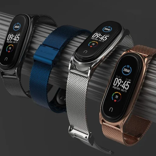 Xiaomi Mi Smart Band 7 Tech-Protect Milaneseband Óraszíj fekete - 5