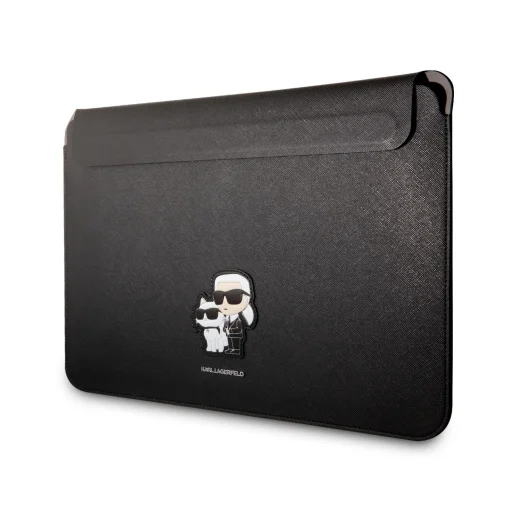 Karl Lagerfeld  Saffiano Karl és Choupette NFT laptop tok 13/14'' fekete (KLCS14SAKCPMK) - 1