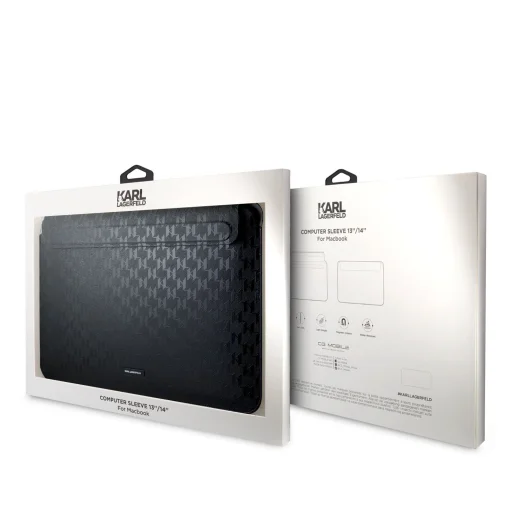 Karl Lagerfeld  Saffiano Monogram laptop tok 13/14'' fekete (KLCS14SAKLHPK) - 3