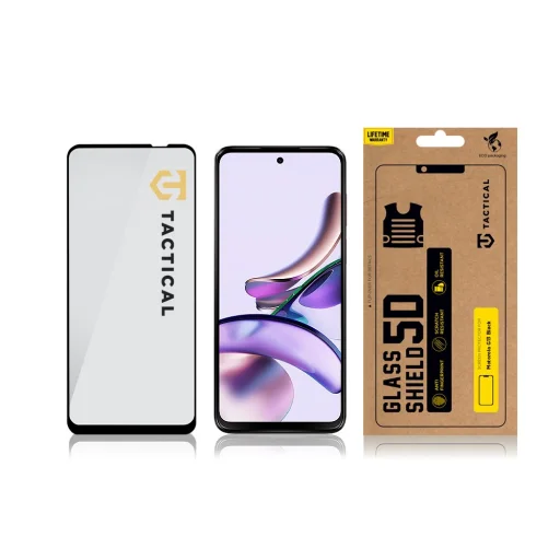 Motorola G13 Tactical Shield 5D kijelzővédő üvegfólia fekete - 3