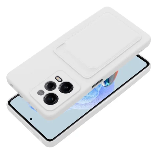 Xiaomi Redmi Note 12 Pro 5G Card Case Szilikon tok hátlapi kártyatartóval fehér - 2