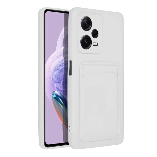 Xiaomi Redmi Note 12 Pro Plus 5G Card Case Szilikon tok hátlapi kártyatartóval fehér - 11