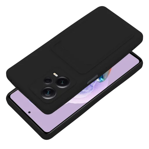 Xiaomi Redmi Note 12 Pro Plus 5G Card Case Szilikon tok hátlapi kártyatartóval fekete - 11