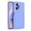 Xiaomi Redmi Note 12 Pro Plus 5G Card Case Szilikon tok hátlapi kártyatartóval lila thumbnail