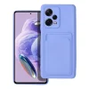 Xiaomi Redmi Note 12 Pro Plus 5G Card Case Szilikon tok hátlapi kártyatartóval lila thumbnail
