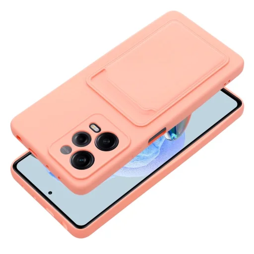 Xiaomi Redmi Note 12 Pro 5G Card Case Szilikon tok hátlapi kártyatartóval rózsaszín - 8