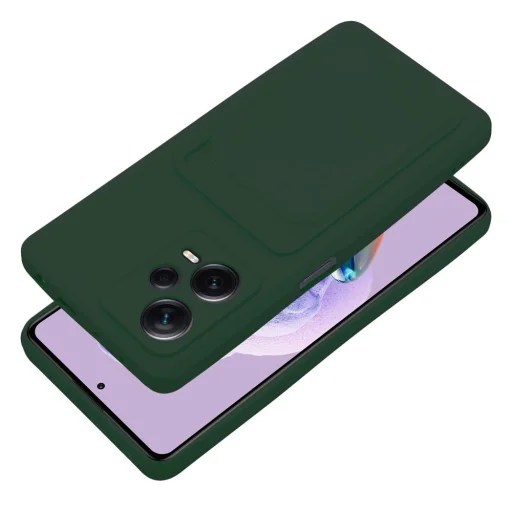 Xiaomi Redmi Note 12 Pro Plus 5G Card Case Szilikon tok hátlapi kártyatartóval zöld - 2