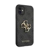 iPhone 11 Guess PU 4G Metal Logo tok szürke (GUHCN614GMGGR) - 5