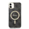 iPhone 11 Guess 4G IML MagSafe kompatibilis tok fekete (GUHMN61H4STK) - 2