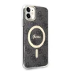 iPhone 11 Guess 4G IML MagSafe kompatibilis tok fekete (GUHMN61H4STK) - 3