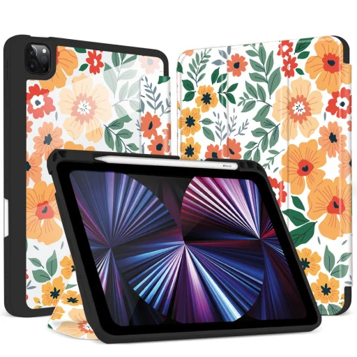 iPad 2022 10.9 mintás tok Pencil tartóval (FIC16) - 1