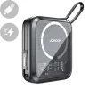 Joyroom Icy Powerbank indukciós töltéssel 10000mAh 22.5W beépített USB-C kábellel fekete (JR-L006) thumbnail