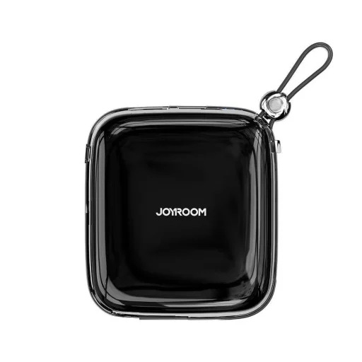 Joyroom Jelly Powerbank 10000mAh 22.5W beépített Lightning kábellel fekete (JR-L003) - 2