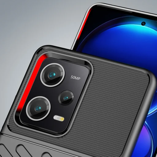 Xiaomi Poco X5 Pro 5G/Redmi Note 12 Pro Thunder fokozott védelmet biztosító flexibilis TPU tok fekete - 7