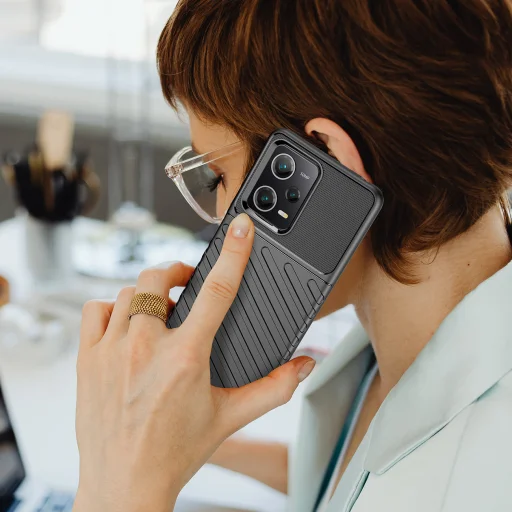 Xiaomi Poco X5 Pro 5G/Redmi Note 12 Pro Thunder fokozott védelmet biztosító flexibilis TPU tok fekete - 4
