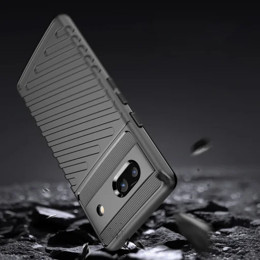 Google Pixel 7a Thunder fokozott védelmet biztosító flexibilis TPU tok fekete - 8