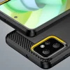 Motorola Moto G Power 2023 Carbon szénszál mintájú TPU tok fekete thumbnail