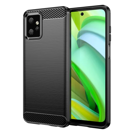 Motorola Moto G Power 2023 Carbon szénszál mintájú TPU tok fekete - 1