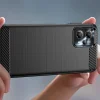 Motorola Moto G53/G13 Carbon szénszál mintájú TPU tok fekete thumbnail