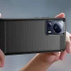 Xiaomi 13 Lite Carbon szénszál mintájú TPU tok fekete thumbnail