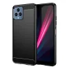 T-Mobile Revvl 6 5G Carbon szénszál mintájú TPU tok fekete thumbnail