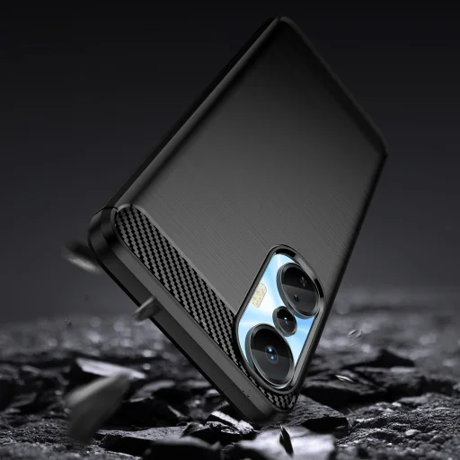 Infinix Hot 20S Carbon szénszál mintájú TPU tok fekete - 3