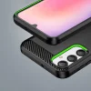 Samsung Galaxy A24 4G Carbon szénszál mintájú TPU tok fekete thumbnail