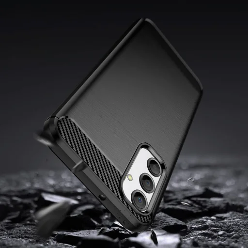 Samsung Galaxy A24 4G Carbon szénszál mintájú TPU tok fekete - 4