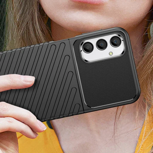 Samsung Galaxy A24 4G Thunder fokozott védelmet biztosító flexibilis TPU tok fekete - 6