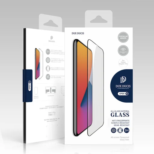 Honor Magic5 Pro Dux Ducis Curved kijelzővédő üvegfólia fekete - 10