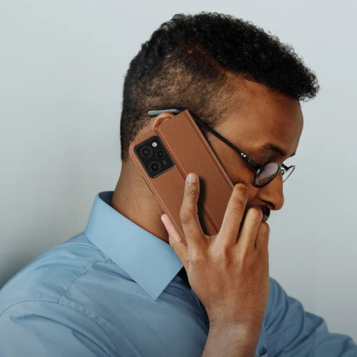 Xiaomi Redmi Note 12 Pro/Poco X5 Pro 5G Dux Ducis Skin X2 mágneses fliptok barna - 5