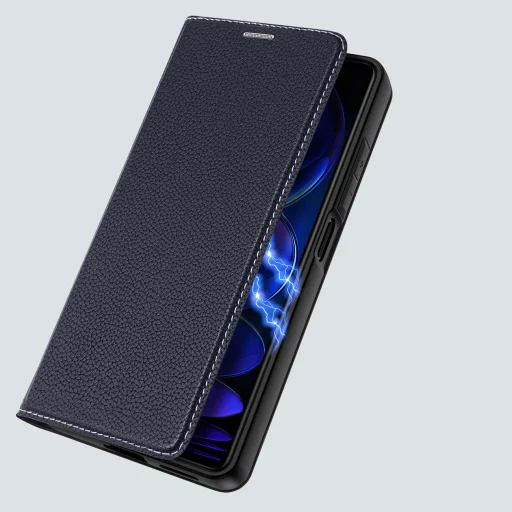 Xiaomi Redmi Note 12 Pro Plus Dux Ducis Skin X2 mágneses fliptok kék - 1