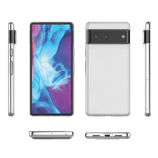 Google Pixel 7a Ultra Clear 0.5mm TPU géltok átlátszó - 4