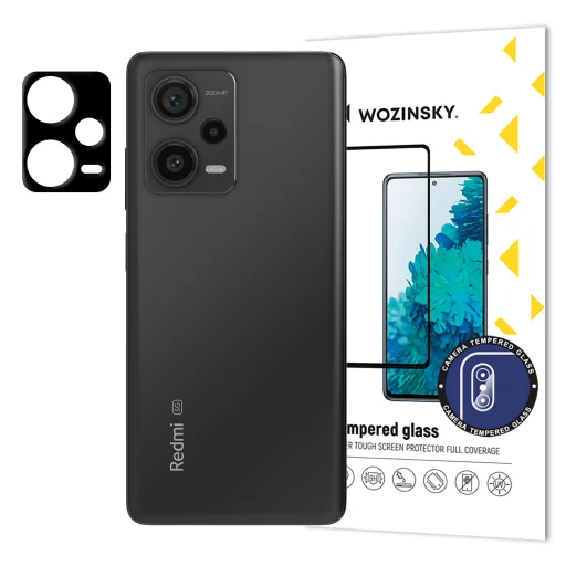 Xiaomi Redmi Note 12 Pro Plus Wozinsky Full Camera Glass 9H kameralencse védő üvegfólia fekete - 1