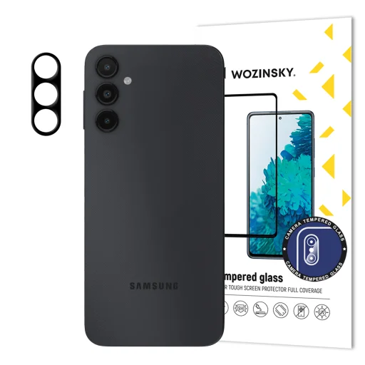 Samsung Galaxy A14 4G/A14 5G Wozinsky Full Camera Glass 9H kameralencse védő üvegfólia fekete - 3