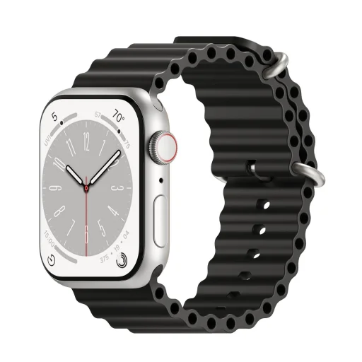 Apple Watch 4/5/6/7/8/9/SE (38/40/41mm) Next One H2O óraszíj fekete - 2