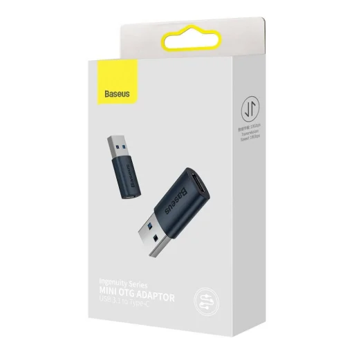 Baseus ZJJQ000103 Ingenuity Mini OTG Type-C Usb A adapter  fekete - 3