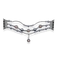 Apple Watch 38/40/41mm Karkötős óraszíj design 4 szürke